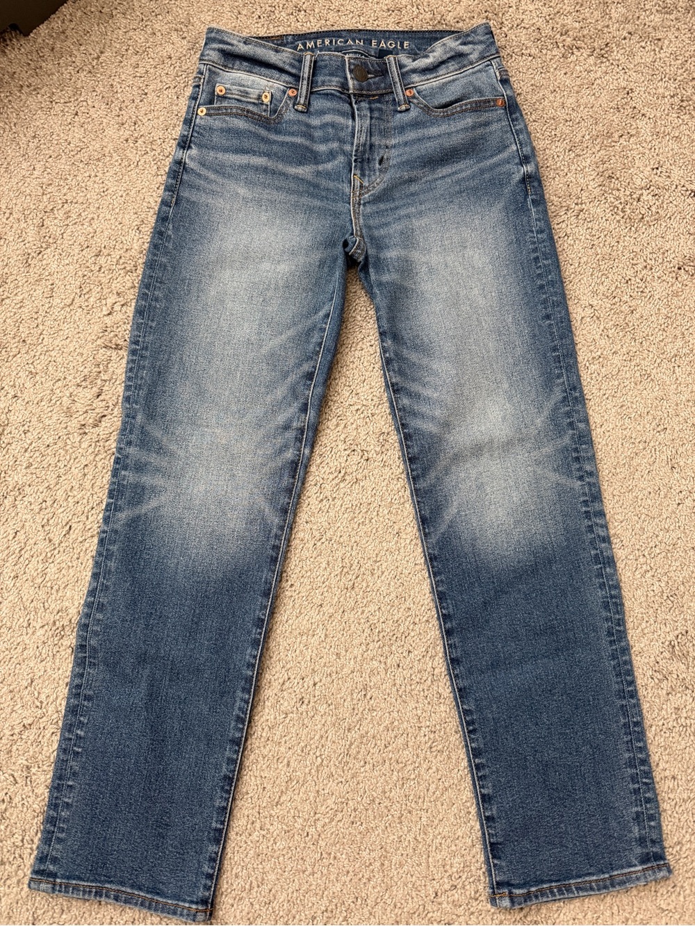 Men’s American Eagle jeans, original straight, 26x28.